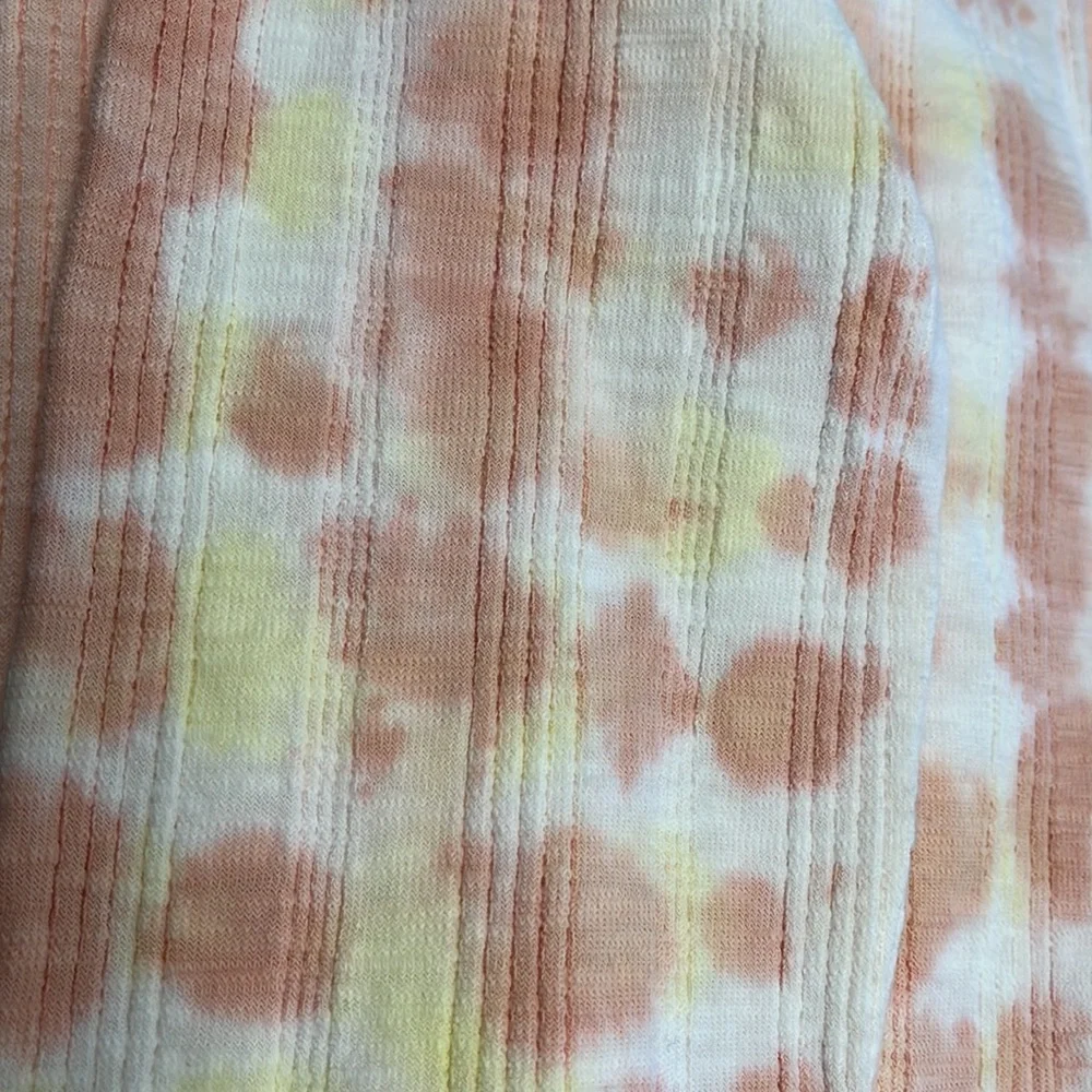 Free People Big Sur Ribbed Tie Dye Long Sleeve Top - Picture 9 of 13